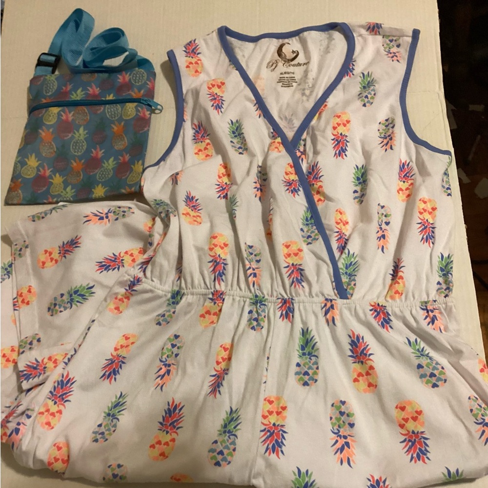 Pineapple Theme PJ Couture XL Jumper & Purse Bundle - Picture 12 of 12